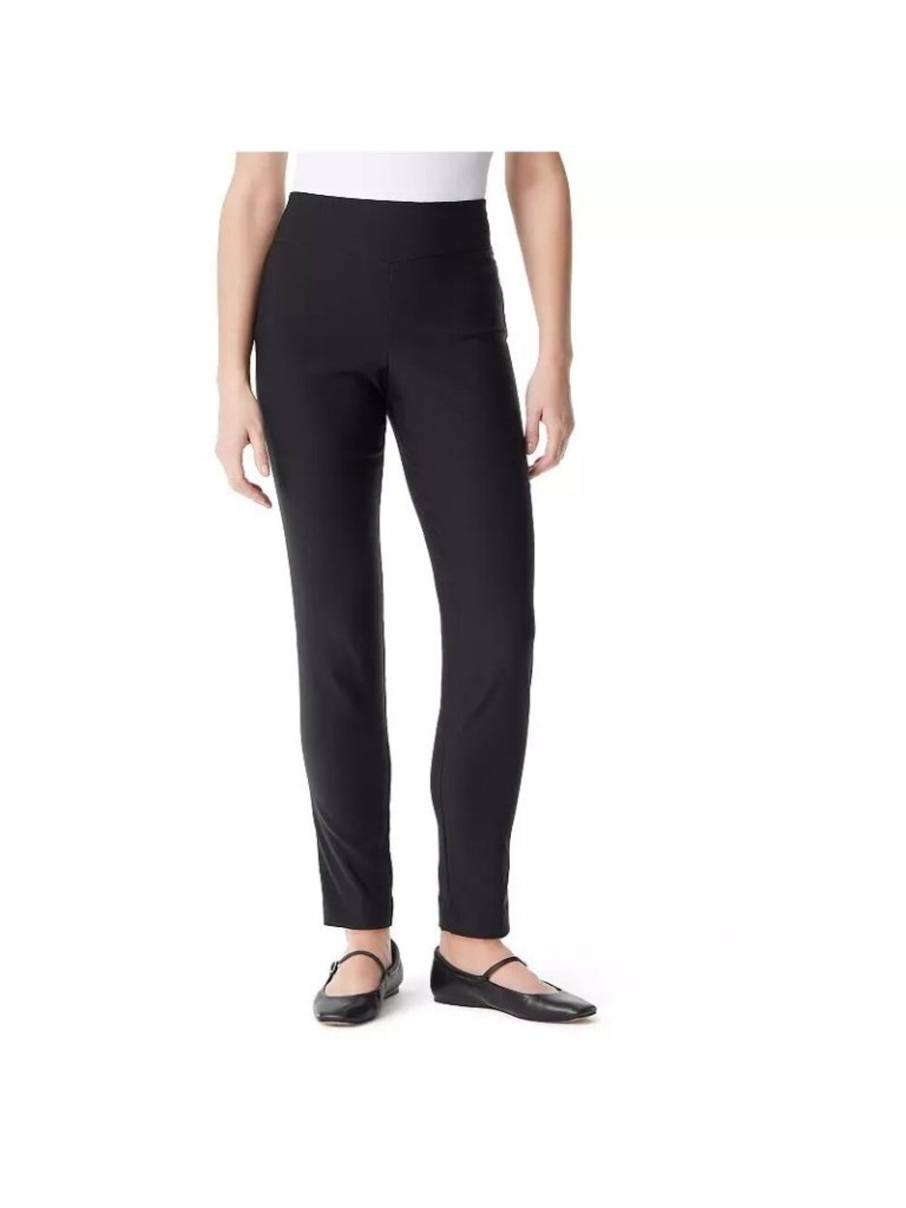 Gloria Vanderbilt Slimming Trousers Pants Women Petite Size 14P Short Black